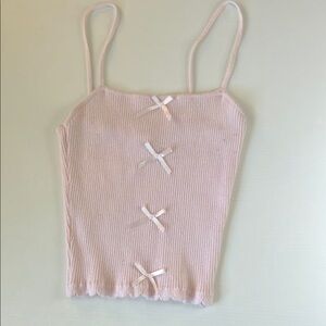 Elegant Cream Ribbed Women's Top